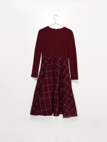 Сукня міді Vero Moda модель 31617D023092_т.пурпурний комб. Фото