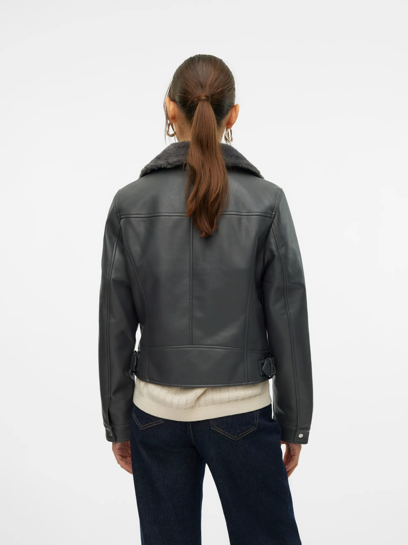 Дублянка Vero Moda Модель 10250405_Asphalt ASPHALT FAUX FUR Фото