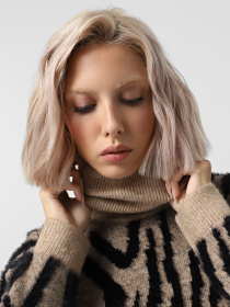 Свитер Vero Moda модель 10314685_Silver Mink W. BLACK Фото