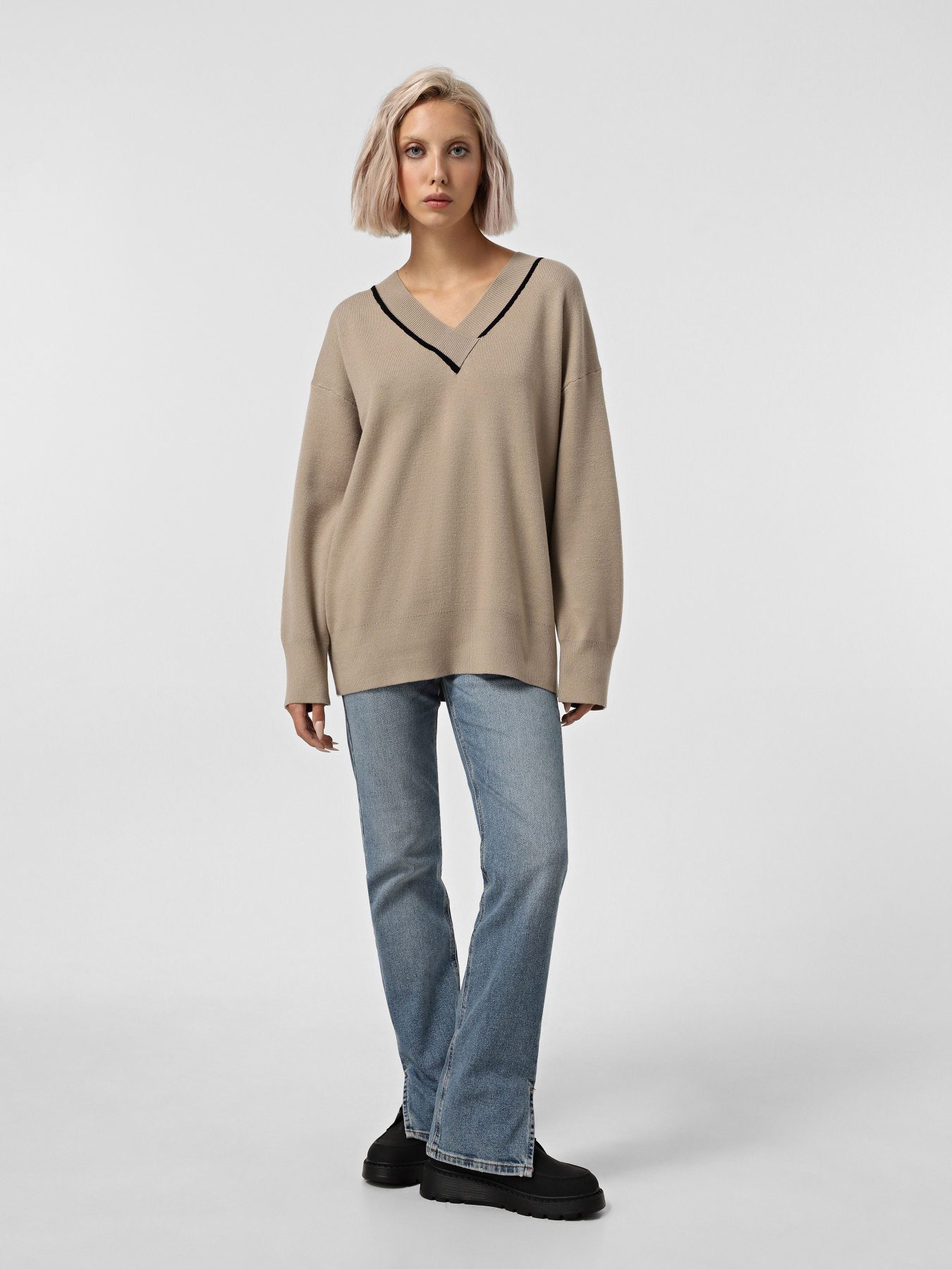 Джемпер Vero Moda модель 10314227_Silver Mink W. BLACK Фото