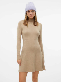 Платье мини Vero Moda модель 10311379_Silver Mink W. MELANGE Фото