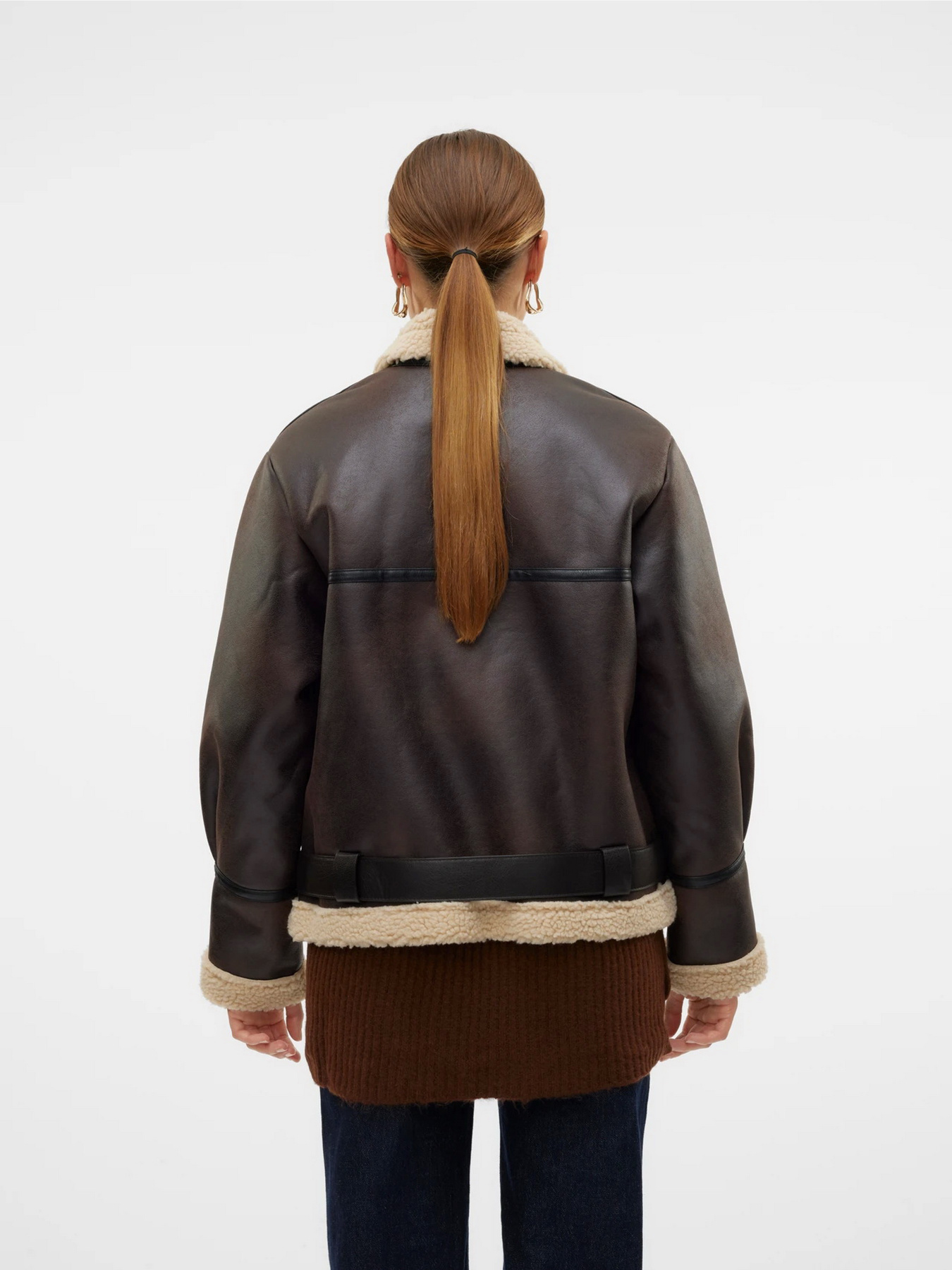 Дубленка Vero Moda модель 10316256_Chocolate Torte SILVER MIN Фото