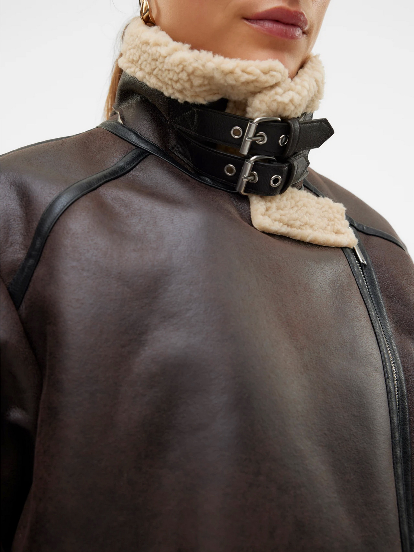 Дубленка Vero Moda модель 10316256_Chocolate Torte SILVER MIN Фото