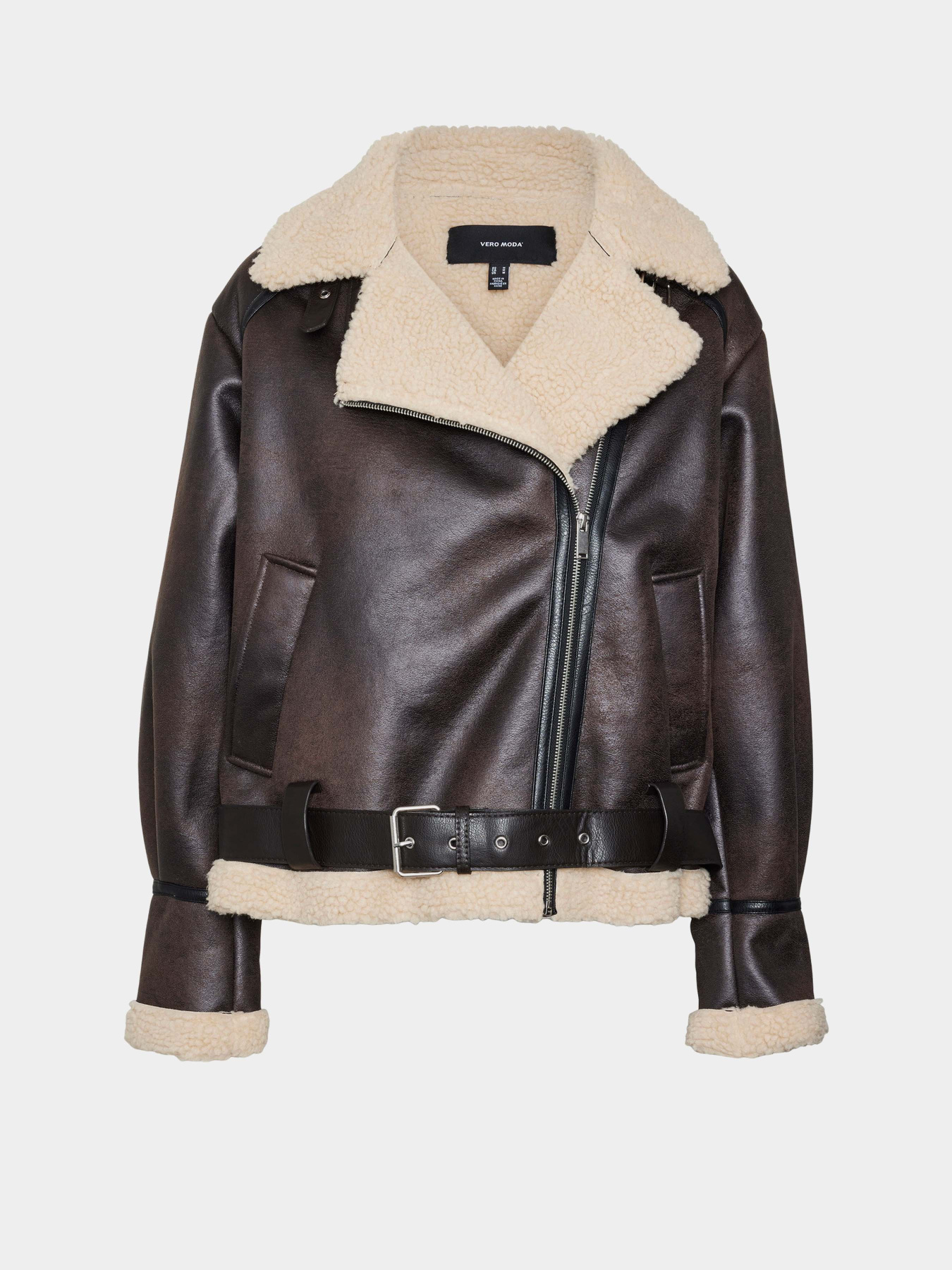 Дубленка Vero Moda модель 10316256_Chocolate Torte SILVER MIN Фото