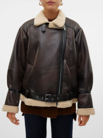 Дубленка Vero Moda модель 10316256_Chocolate Torte SILVER MIN Фото