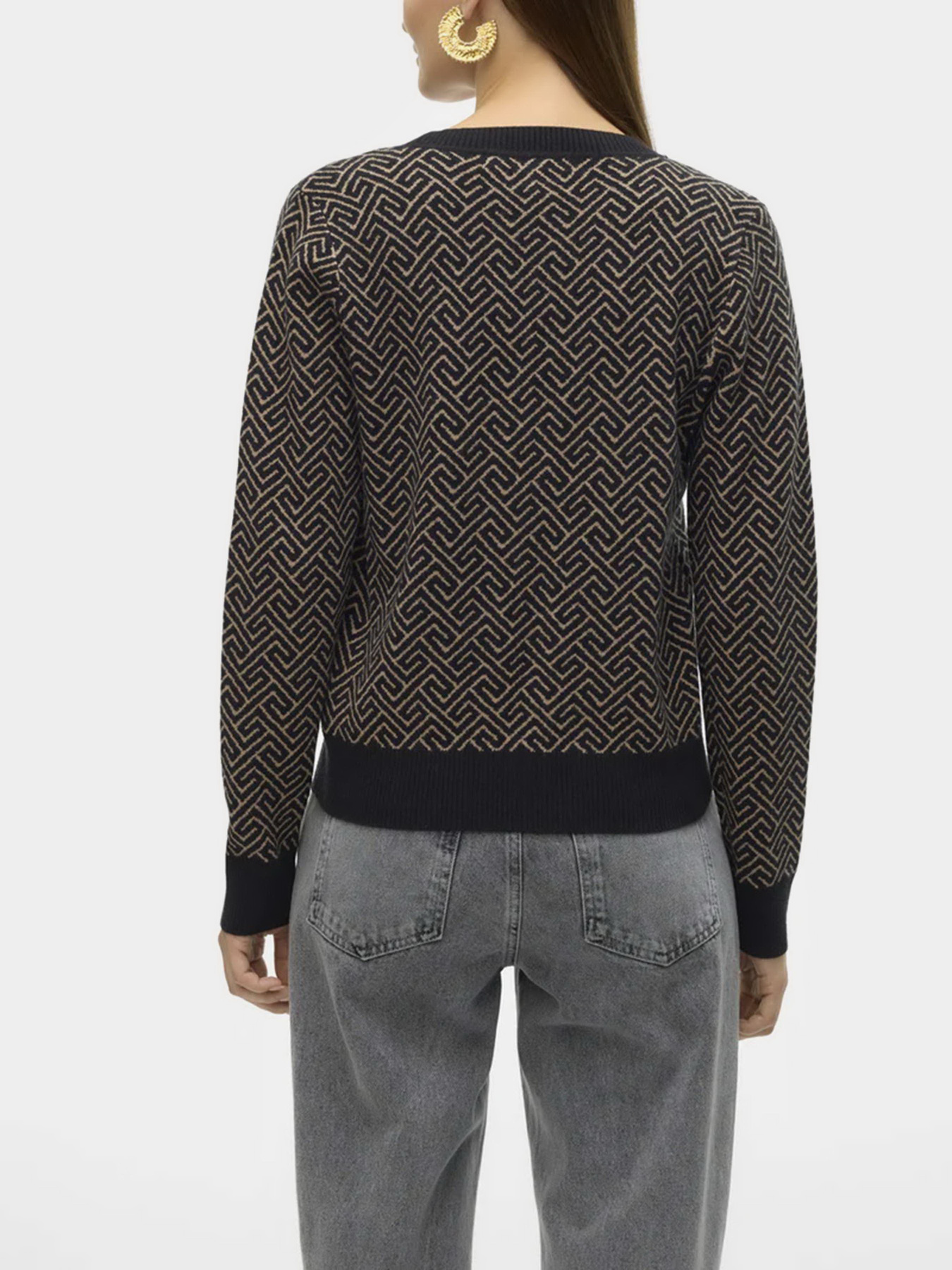 Кардиган Vero Moda модель 10314507_Black W. SILVER MINK GRAFI Фото