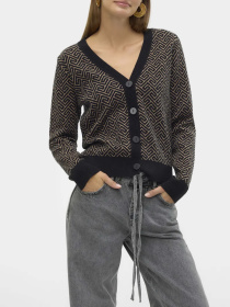 Кардиган Vero Moda модель 10314507_Black W. SILVER MINK GRAFI Кардиган Vero Moda модель 10314507_Black W. SILVER MINK GRAFI Фото