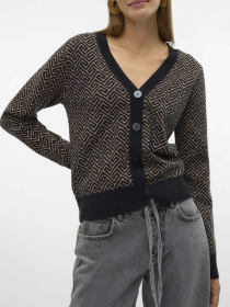 Кардиган Vero Moda модель 10314507_Black W. SILVER MINK GRAFI Кардиган Vero Moda модель 10314507_Black W. SILVER MINK GRAFI Фото