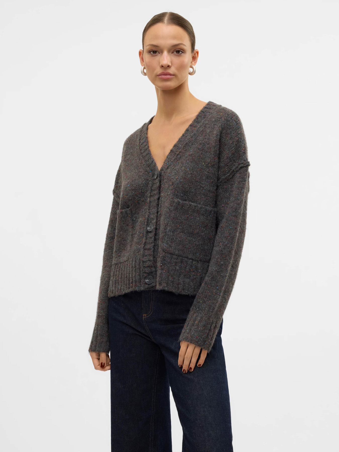 Кардиган Vero Moda модель 10314095_Dark Grey Melange Фото