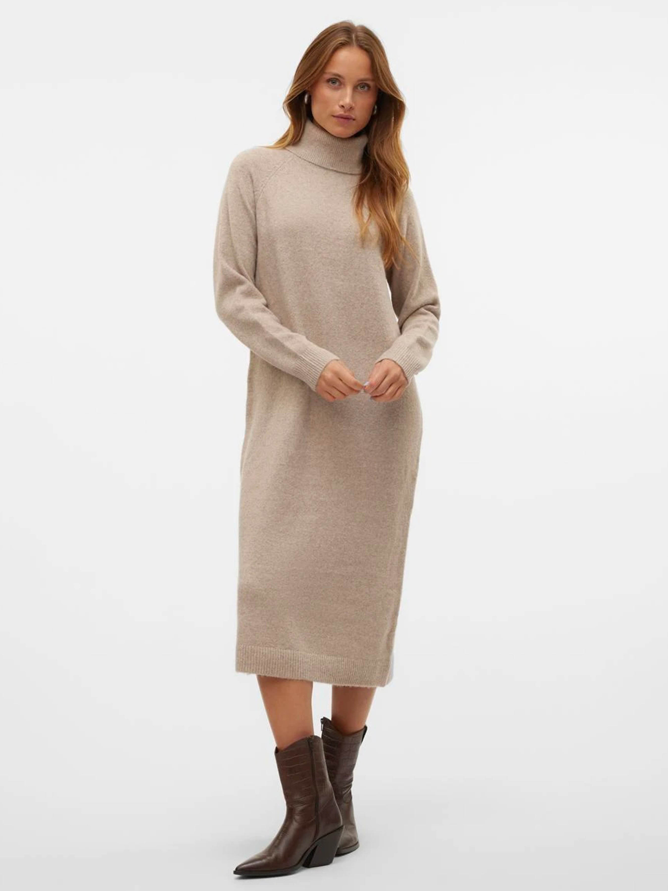 Сукня міді Vero Moda модель 10315807_Natural Melange Сукня міді Vero Moda модель 10315807_Natural Melange Фото