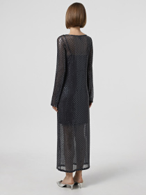 Платье макси Vero Moda модель 10316881_Asphalt Фото