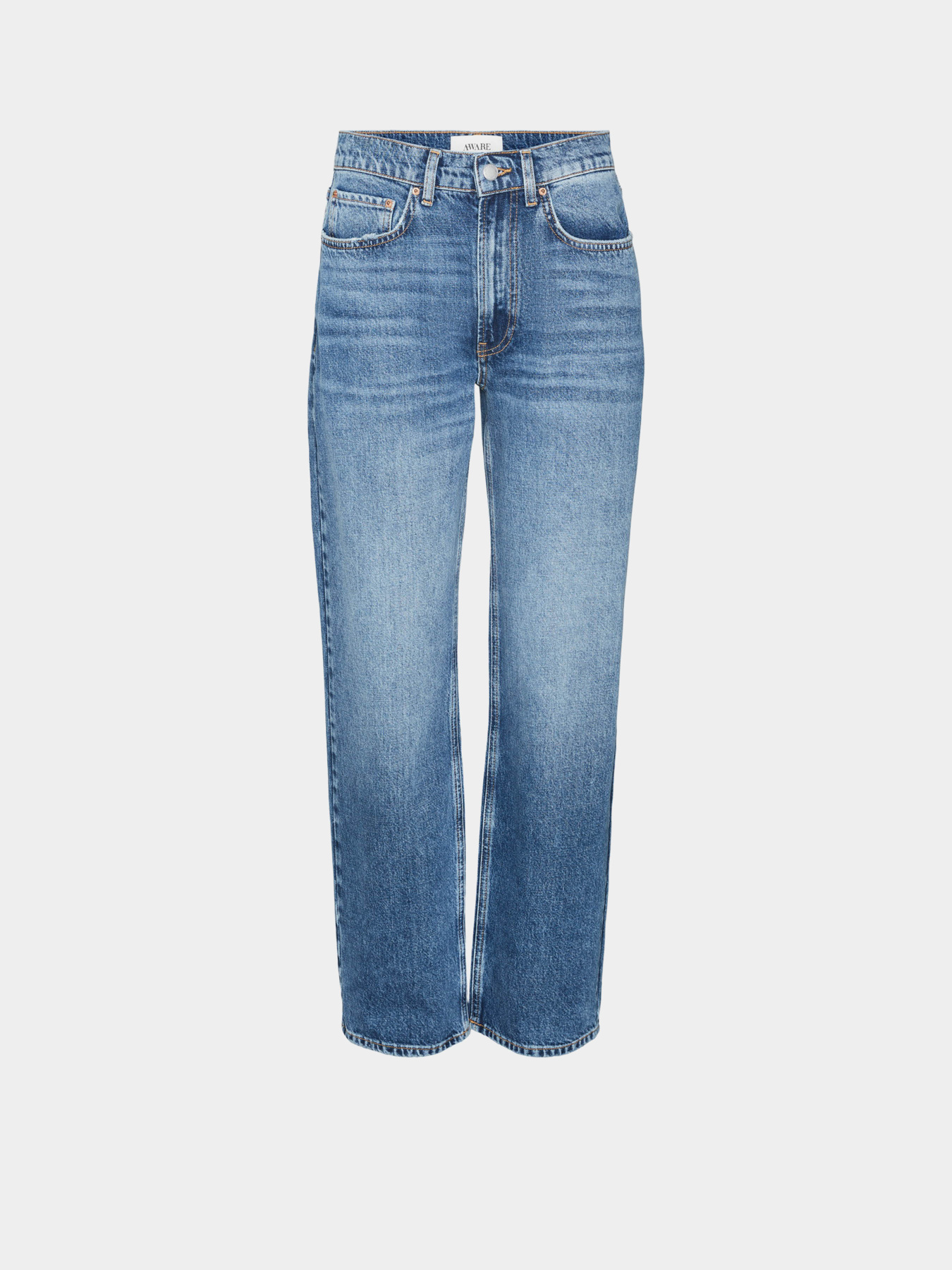 Прямые джинсы Vero Moda модель 10319082_Medium Blue Denim Фото