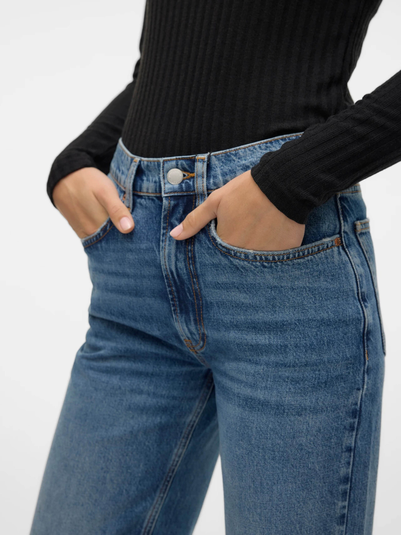 Прямі джинси Vero Moda модель 10319082_Medium Blue Denim Прямі джинси Vero Moda модель 10319082_Medium Blue Denim Фото