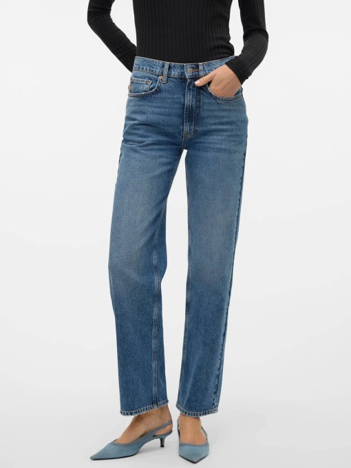 Прямі джинси Vero Moda модель 10319082_Medium Blue Denim Фото