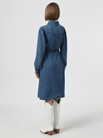 Платье миди Vero Moda модель 10323071_Dark Blue Denim Фото