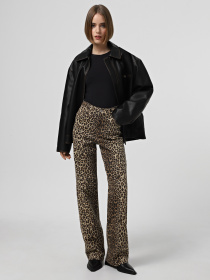 Прямі джинси Vero Moda модель 10330128_Silver Mink LEOPARD Фото