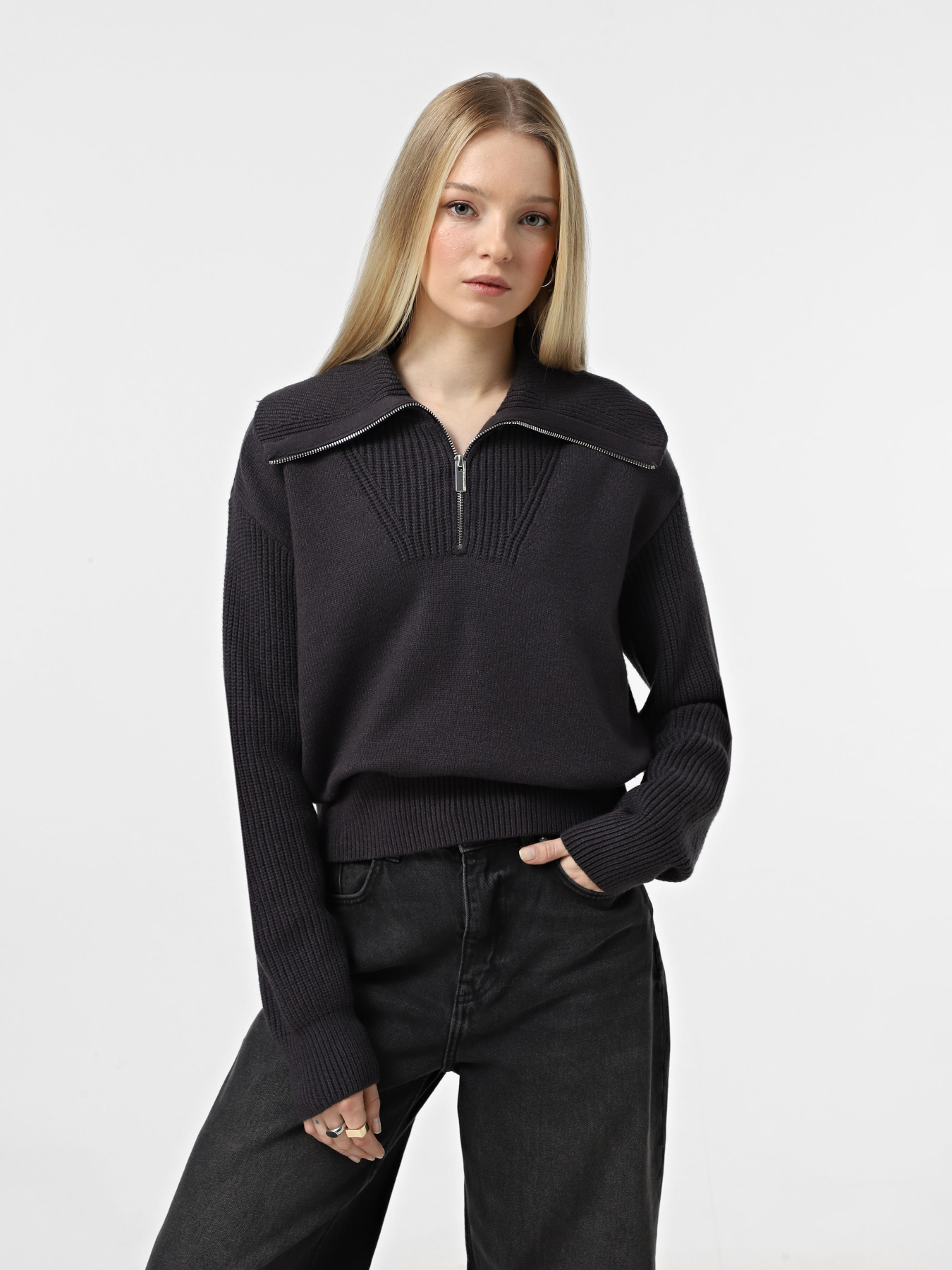 Свитер Vero Moda модель 10318426_Obsidian Фото