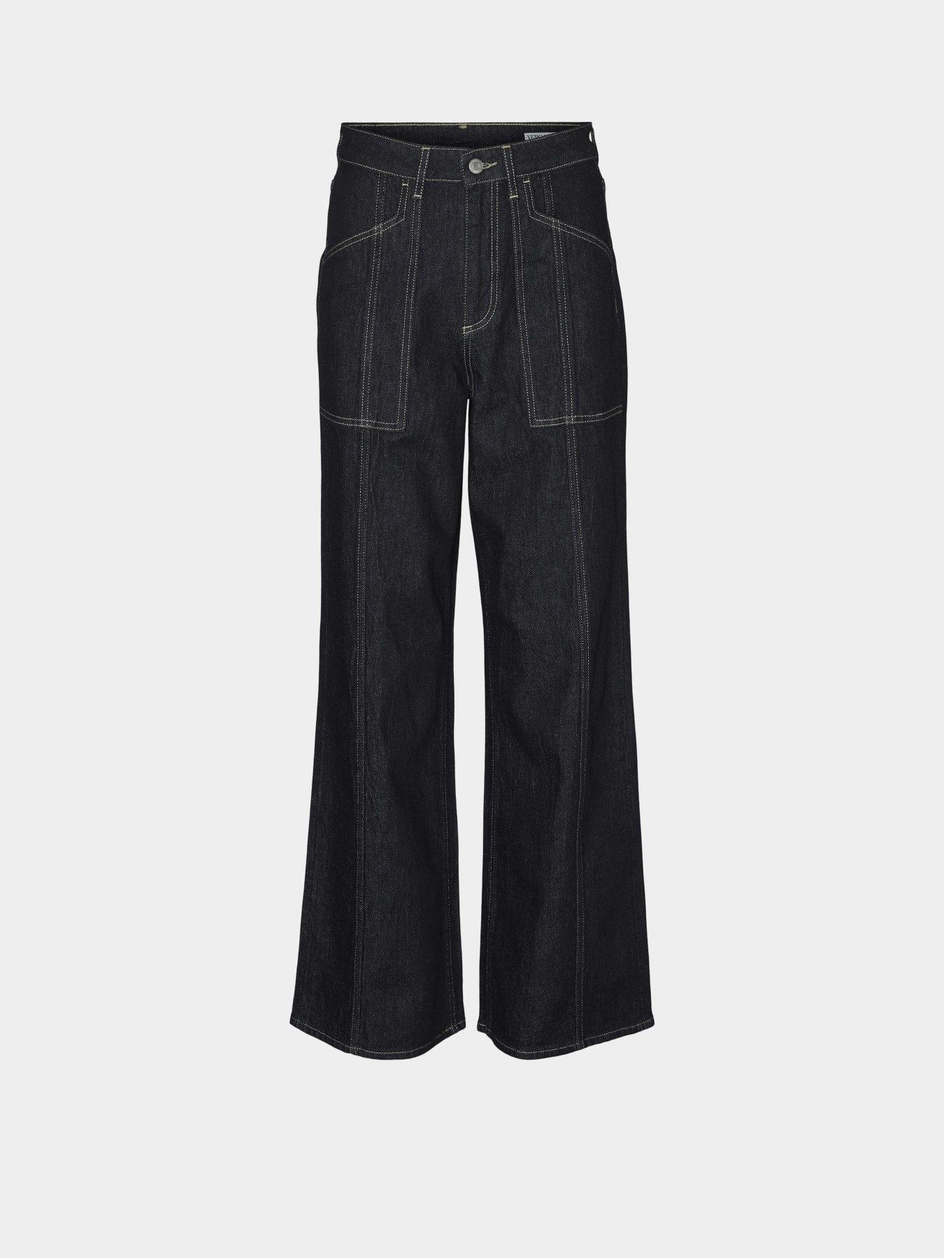 Широкие джинсы Vero Moda модель 10321125_Dark Blue Denim RINSE Фото