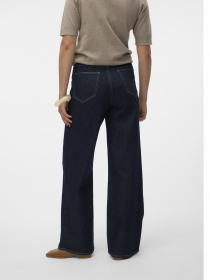 Широкие джинсы Vero Moda модель 10321125_Dark Blue Denim RINSE Фото