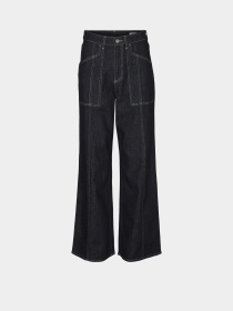 Широкие джинсы Vero Moda модель 10321125_Dark Blue Denim RINSE Фото