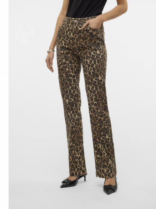 Прямые джинсы Vero Moda модель 10329308_Tigers Eye LEOPARD Фото