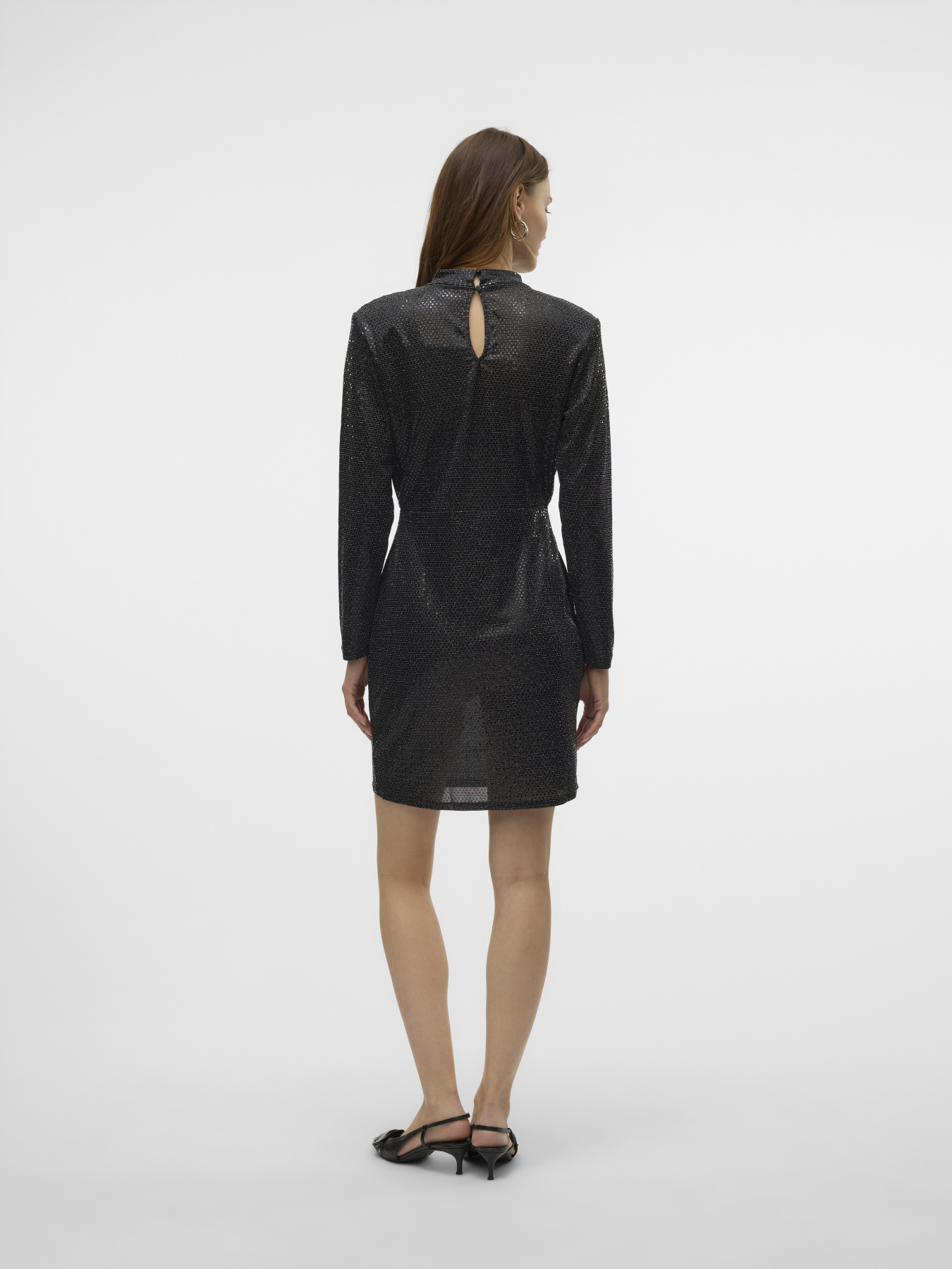 Платье мини Vero Moda модель 10317040_Black Black sequin dots Фото