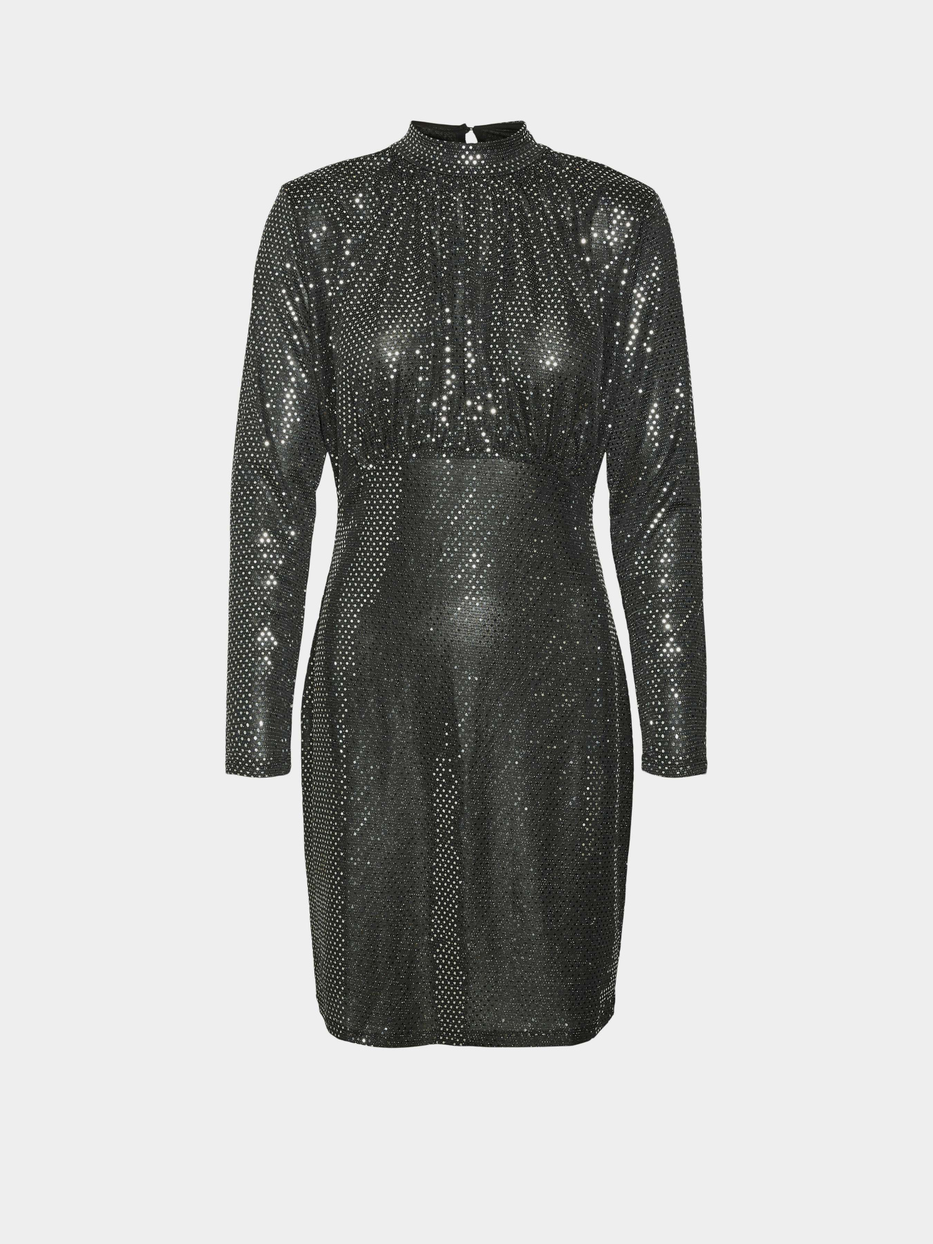 Платье мини Vero Moda модель 10317040_Black Silver sequin dots Платье мини Vero Moda модель 10317040_Black Silver sequin dots Фото