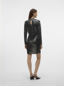 Платье мини Vero Moda модель 10317040_Black Silver sequin dots Платье мини Vero Moda модель 10317040_Black Silver sequin dots Фото