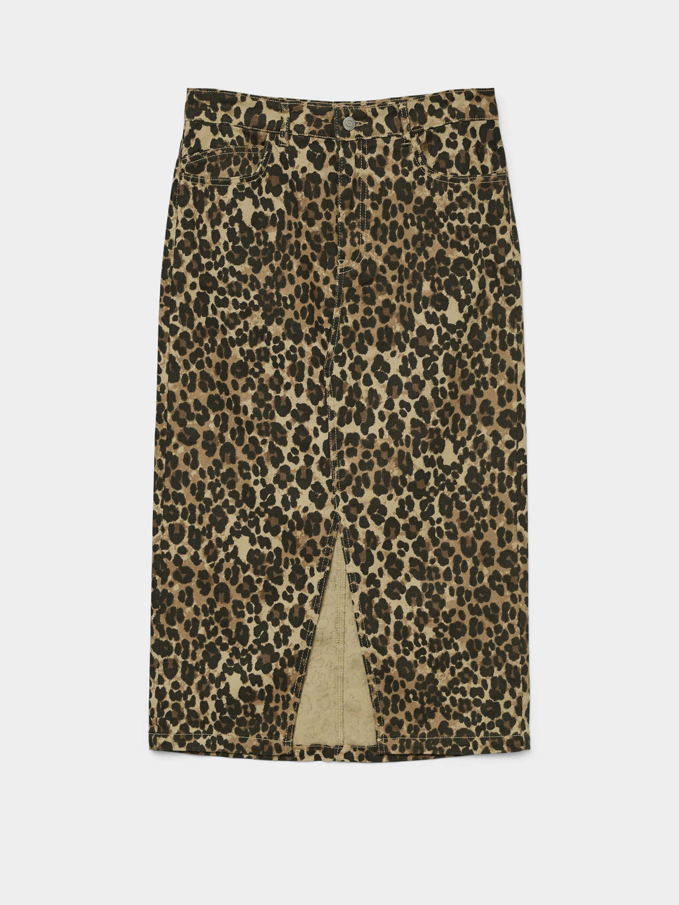 Джинсовая юбка Vero Moda модель 10329339_Tigers Eye LEOPARD Фото