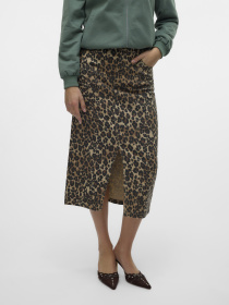 Джинсовая юбка Vero Moda модель 10329339_Tigers Eye LEOPARD Фото