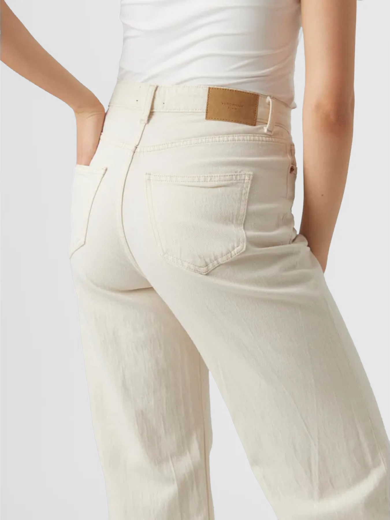 Широкі джинси Vero Moda модель 10287303_Ecru Фото