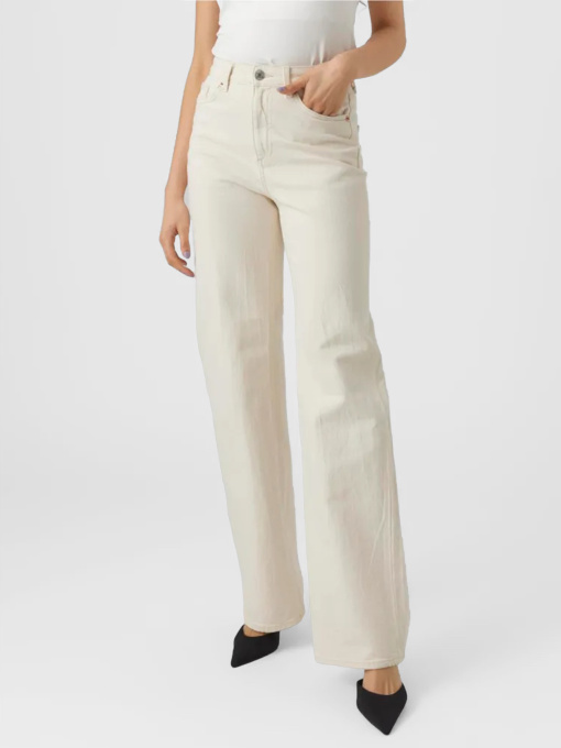 Джинсы Vero Moda TESSA HR WIDE JEANS модель 10287303_Ecru Фото