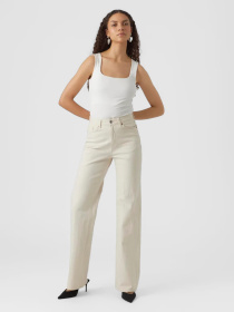 Широкі джинси Vero Moda модель 10287303_Ecru Фото