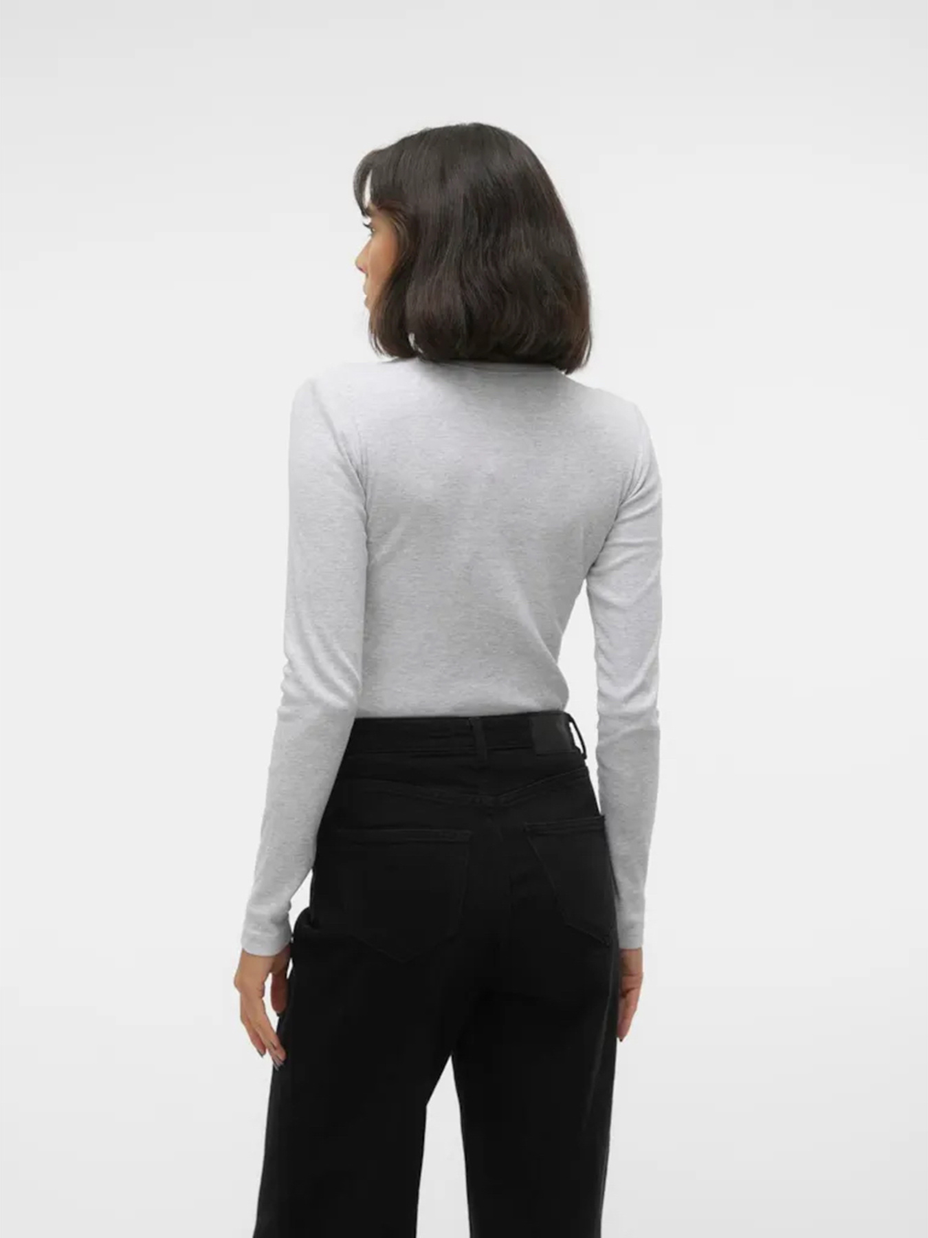 Лонгслив Vero Moda модель 10306897_Light Grey Melange Фото