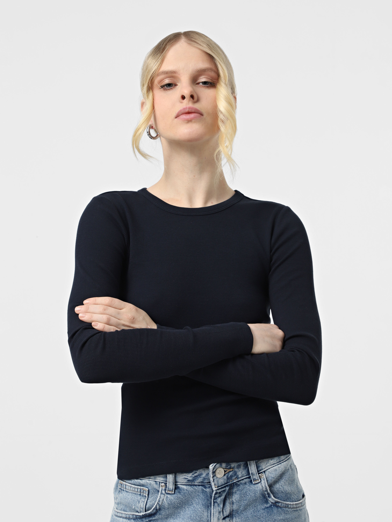 Лонгслів Vero Moda модель 10306897_Navy Blazer Фото