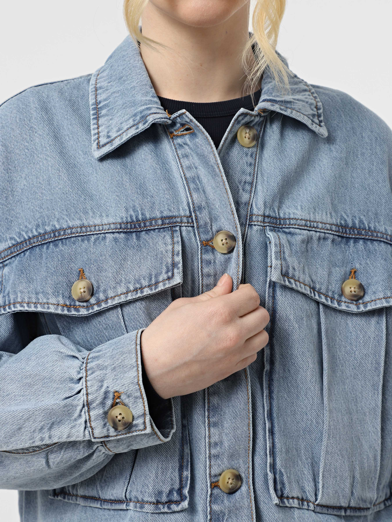 Джинсовая куртка Vero Moda модель 10323236_Light Blue Denim Фото