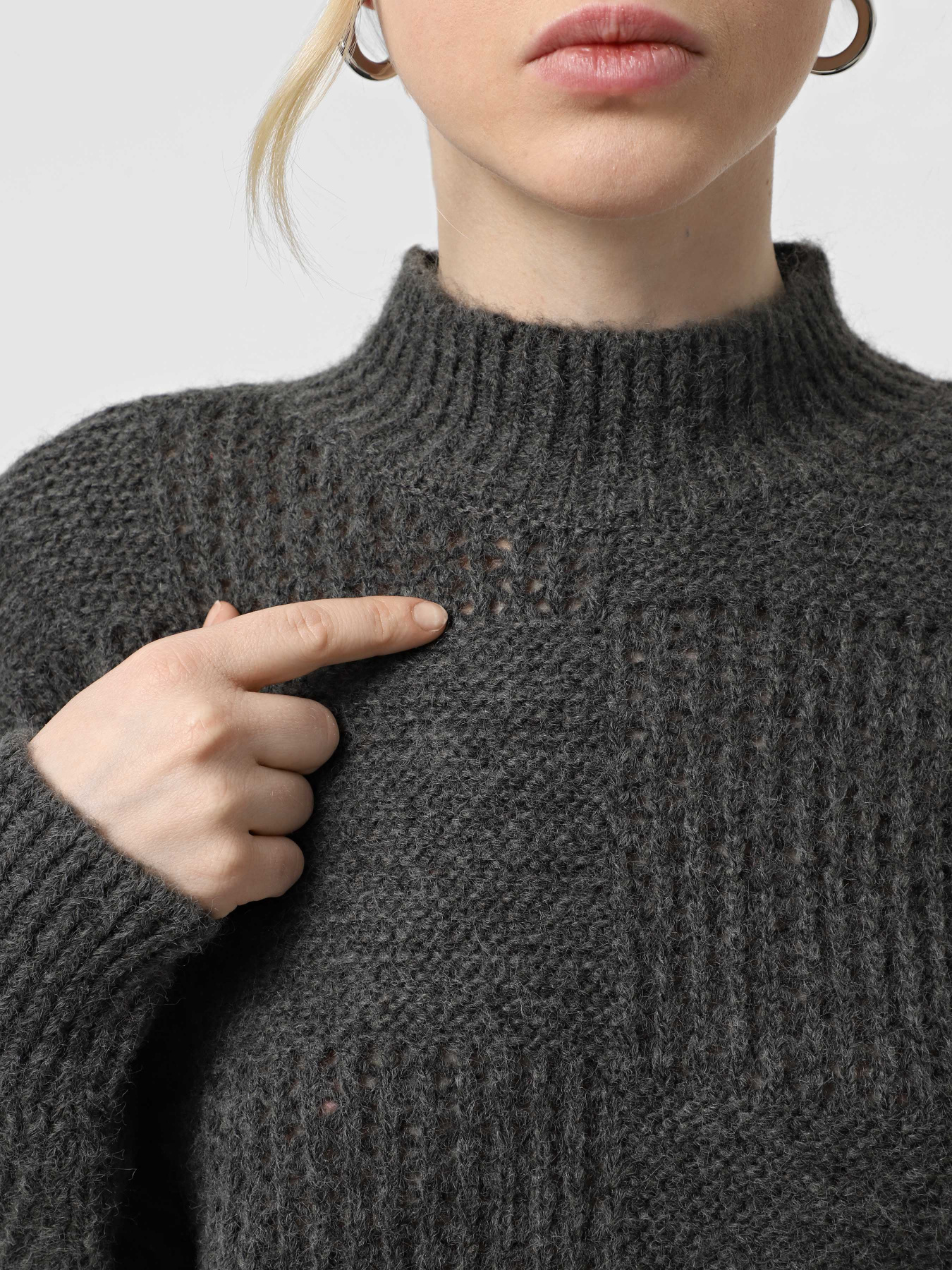 Свитер Vero Moda модель 10309591_Medium Grey Melange Фото