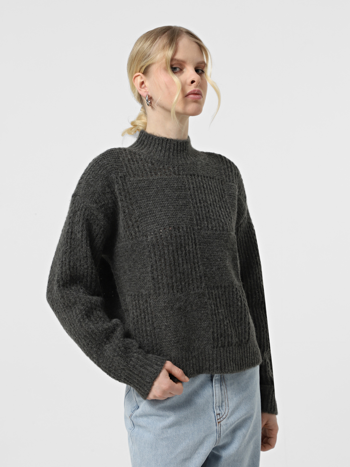 Свитер Vero Moda модель 10309591_Medium Grey Melange Фото