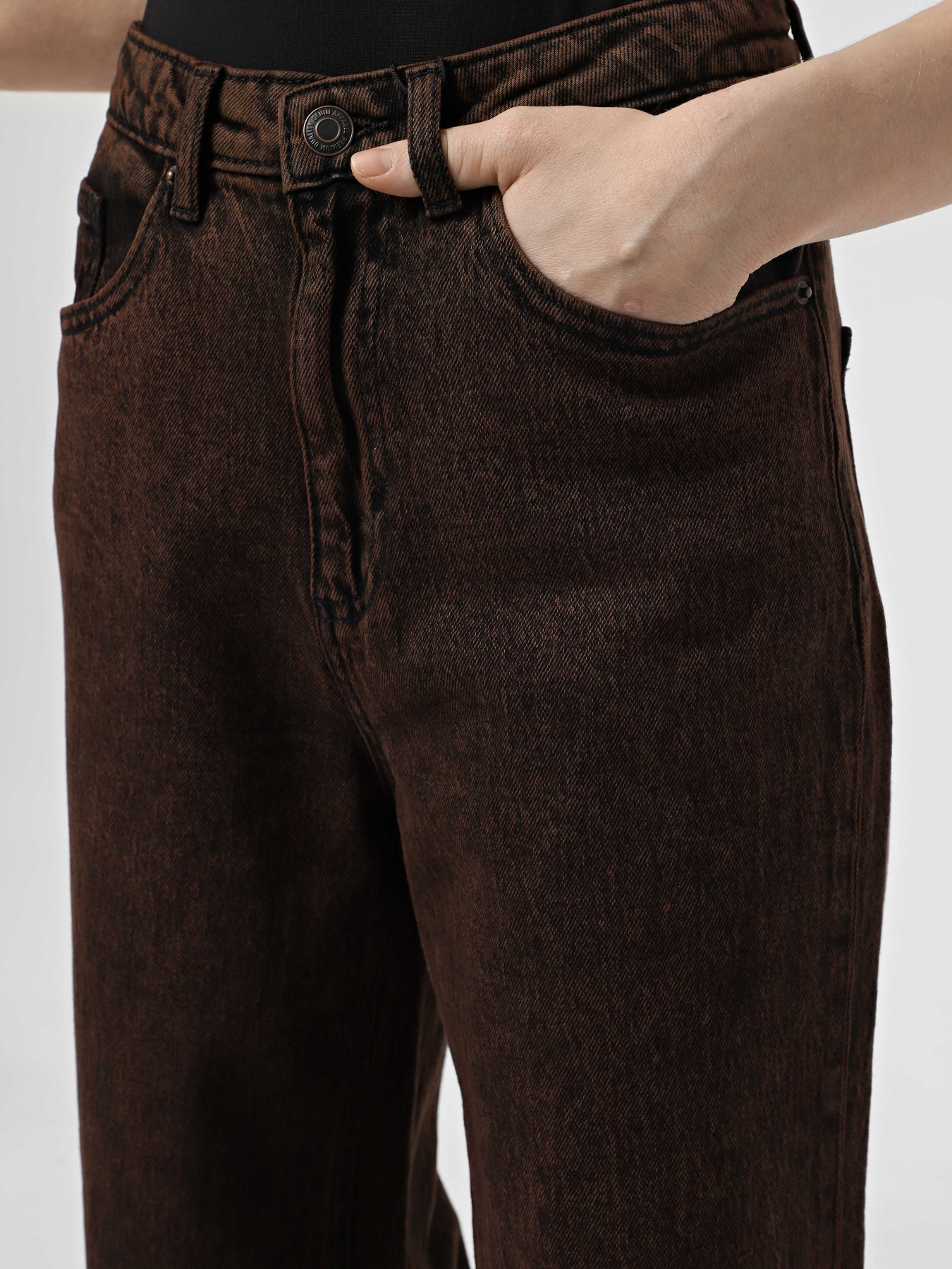 Широкие джинсы Vero Moda модель 10321108_Chocolate Torte Фото