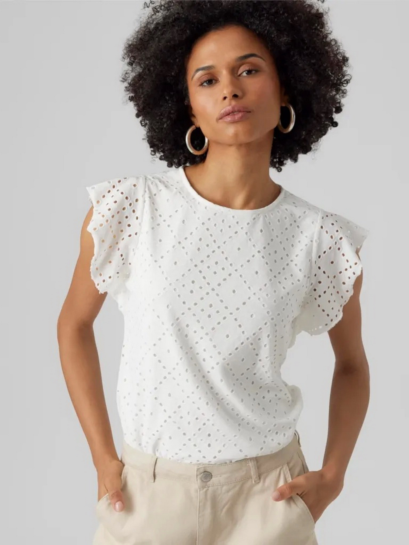 Футболка Vero Moda модель 10286067_Snow White Фото