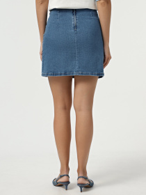 Спідниця міні Vero Moda модель 10311322_Medium Blue Denim Фото