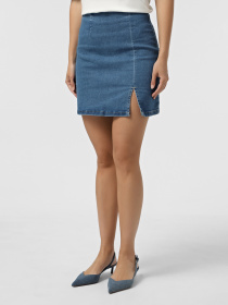 Спідниця міні Vero Moda модель 10311322_Medium Blue Denim Фото