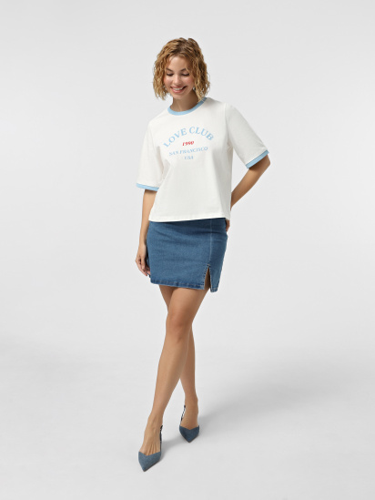 Спідниця міні Vero Moda модель 10311322_Medium Blue Denim — фото - INTERTOP