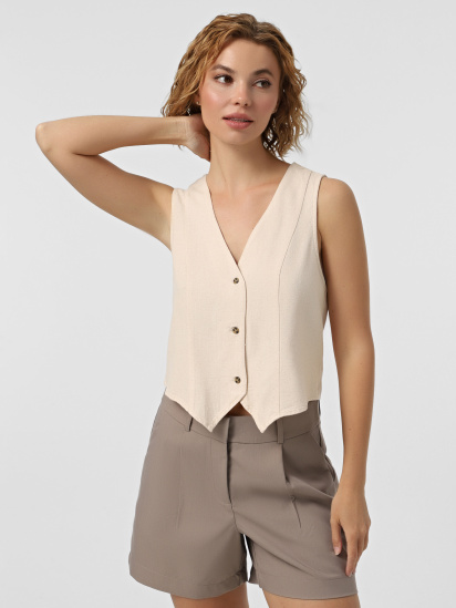 Жилет класичний Vero Moda модель 10321606_Oatmeal Melange - фото
