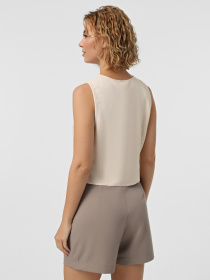 Классический жилет Vero Moda модель 10321606_Oatmeal Melange Фото