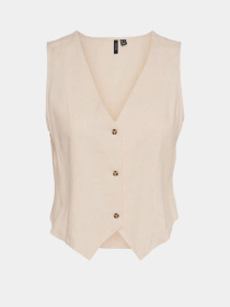 Классический жилет Vero Moda модель 10321606_Oatmeal Melange Фото