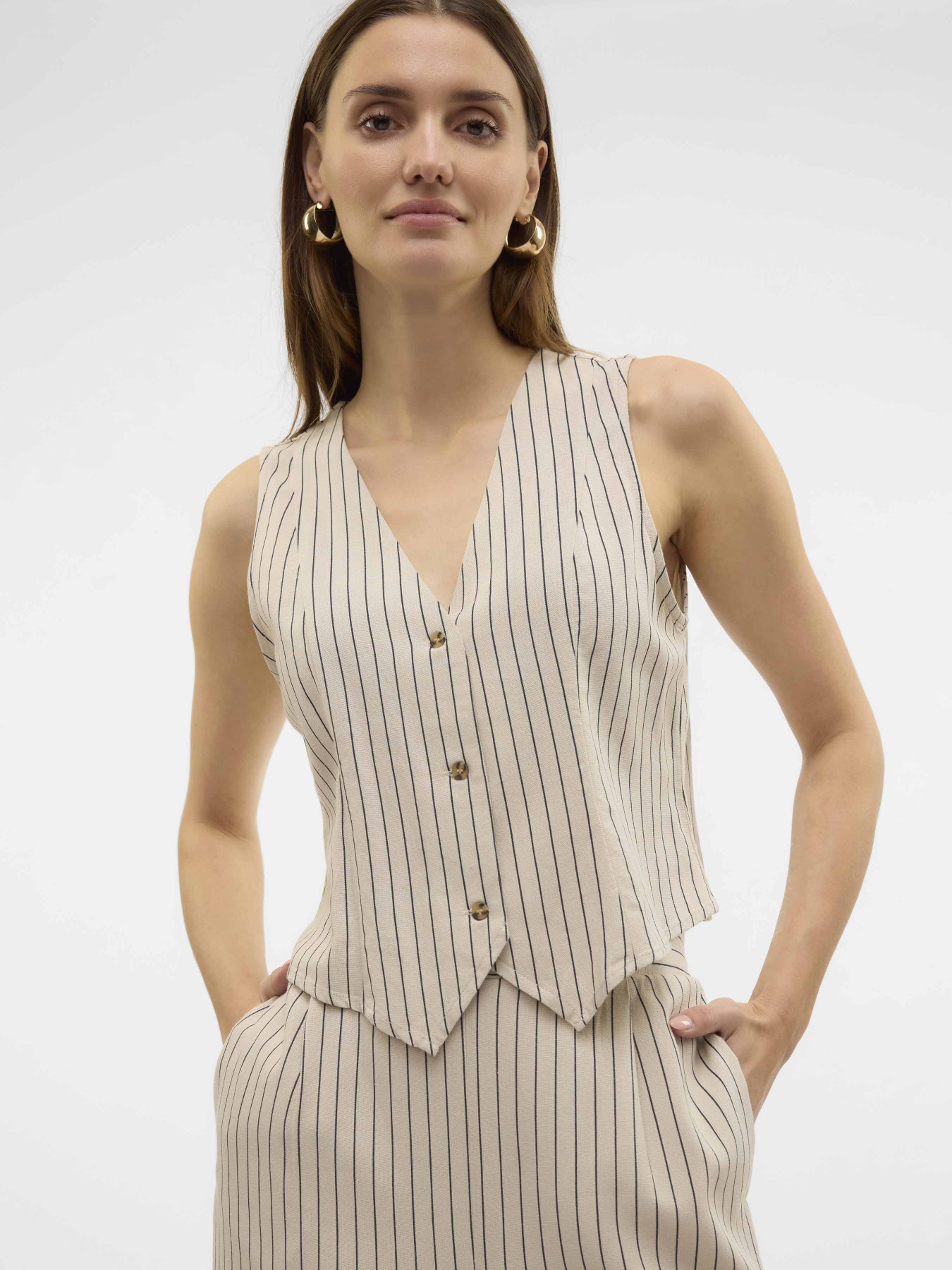 Жилет классический Vero Moda модель 10321606_Silver Lining Anja Фото