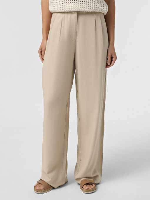 Брюки повседневные Vero Moda модель 10322125_Oatmeal MELANGE Фото