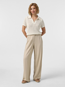 Повсякденні штани Vero Moda модель 10322125_Oatmeal MELANGE Фото