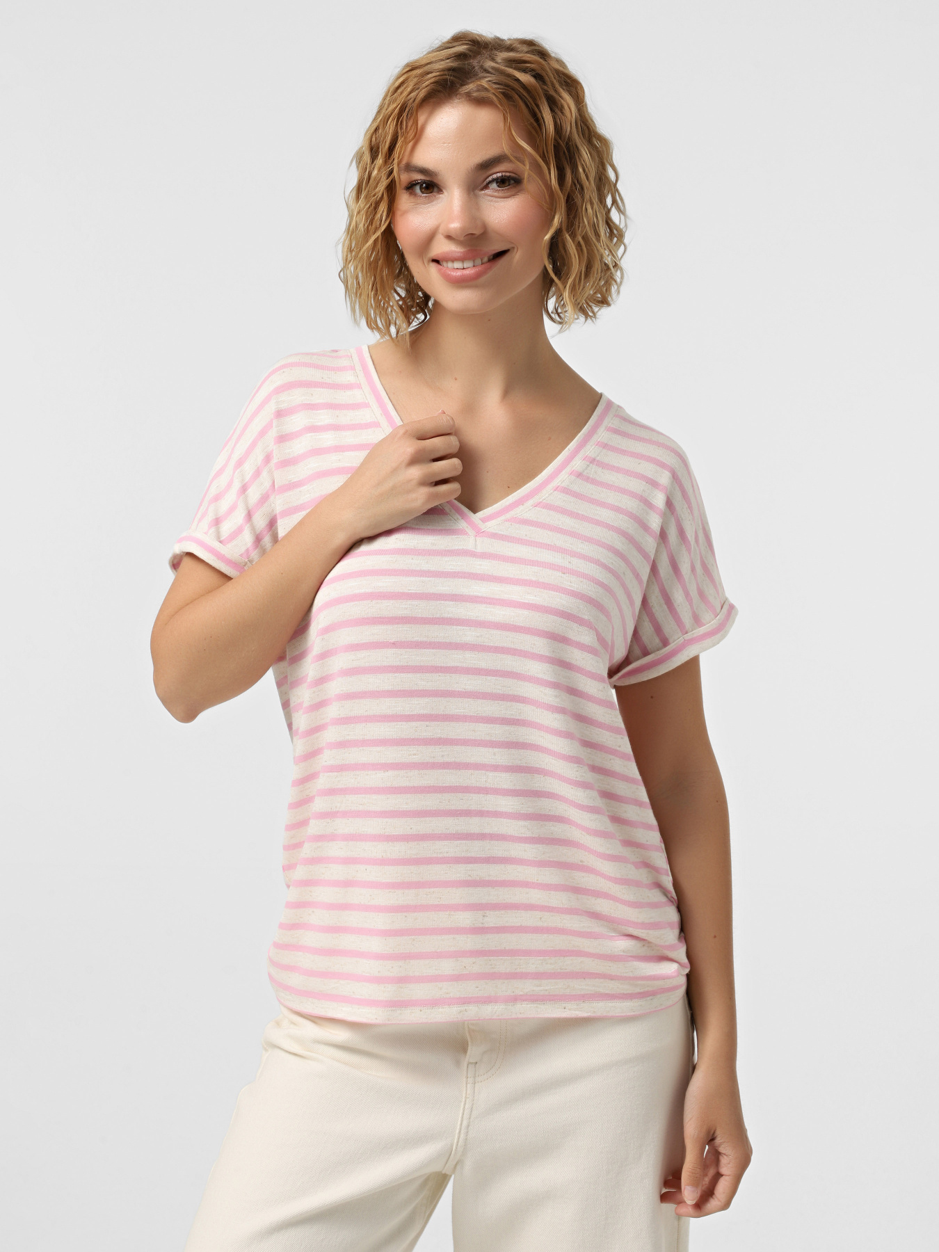 Футболка Vero Moda модель 10324112_Silver Lining Bon bon Фото